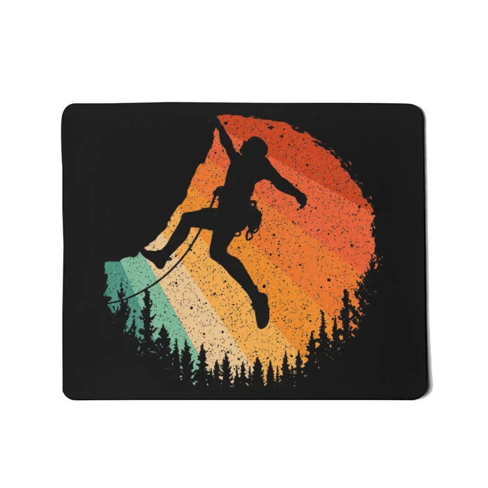 Rock Climbing Art For Women Mountain Climber Bouldering Mousepad