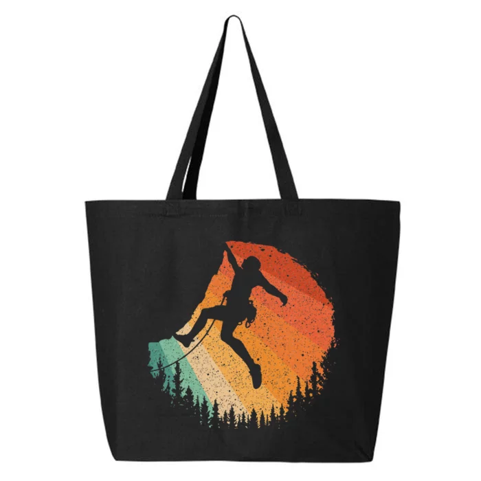 Rock Climbing Art For Women Mountain Climber Bouldering 25L Jumbo Tote