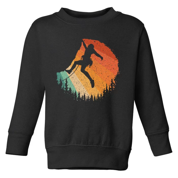 Rock Climbing Art For Women Mountain Climber Bouldering Toddler Sweatshirt