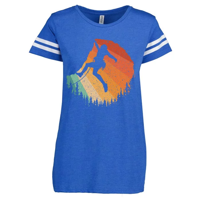 Rock Climbing Art For Women Mountain Climber Bouldering Enza Ladies Jersey Football T-Shirt