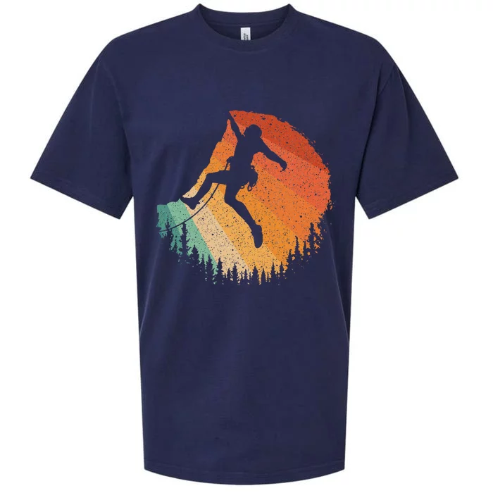 Rock Climbing Art For Women Mountain Climber Bouldering Sueded Cloud Jersey T-Shirt