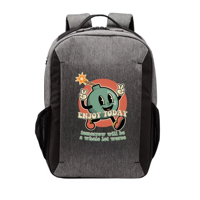 Retro Cartoon Bomb Nihilism Classic Fit Crew Neck Vector Backpack