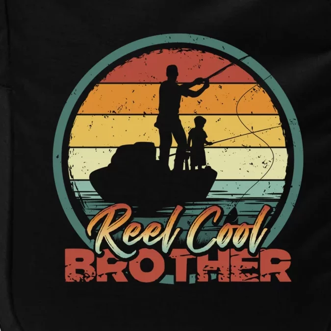 Reel Cool Brother Gift Retro Fishing Family Funny Gift Impact Tech Backpack