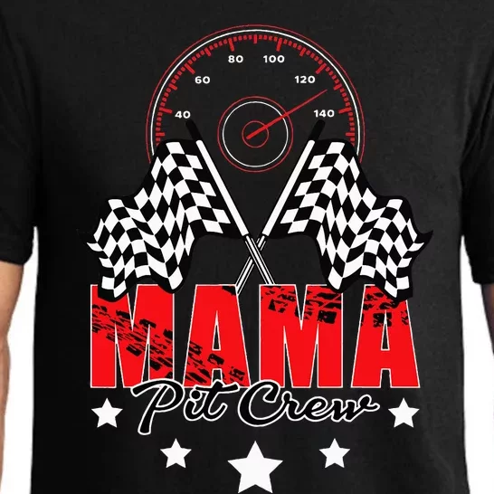 Race Car Birthday Party Racing Family Mama Pit Crew Funny Pajama Set