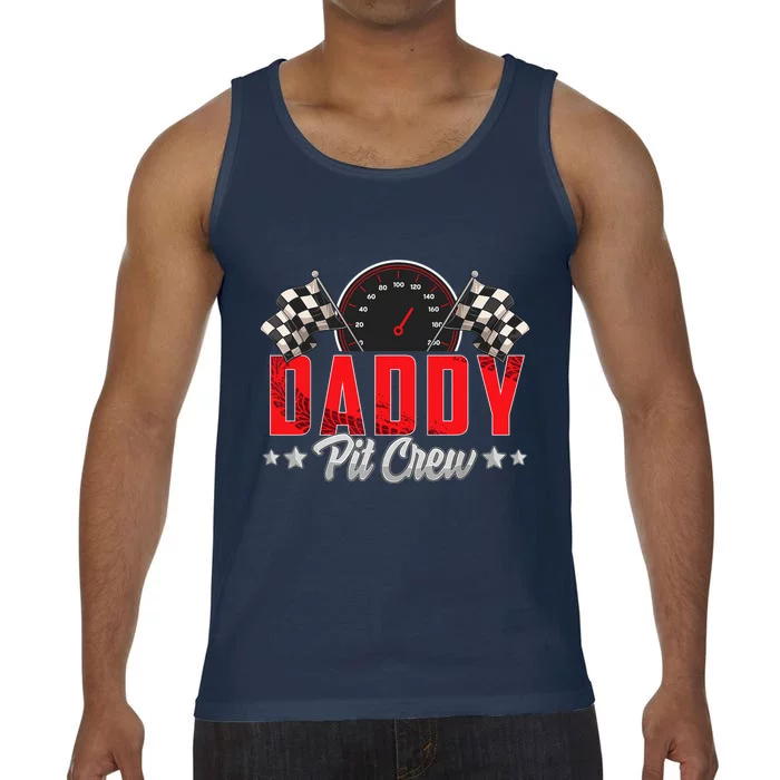 Race Car Birthday Party Racing Family Daddy Pit Crew Comfort Colors® Tank Top