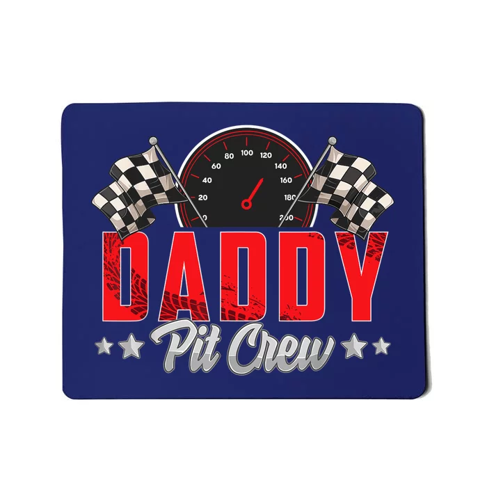 Race Car Birthday Party Racing Family Daddy Pit Crew Mousepad