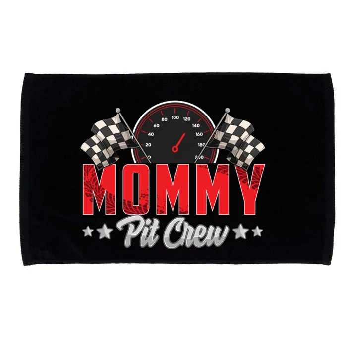 Race Car Birthday Party Racing Family Mommy Pit Crew Microfiber Hand Towel