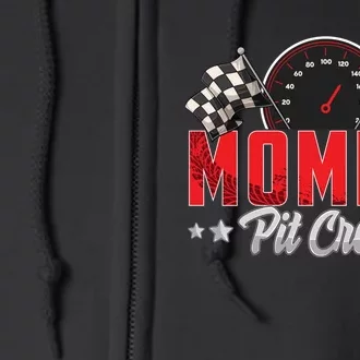 Race Car Birthday Party Racing Family Mommy Pit Crew Full Zip Hoodie