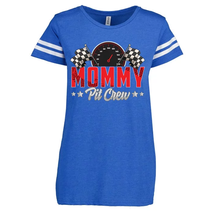 Race Car Birthday Party Racing Family Mommy Pit Crew Enza Ladies Jersey Football T-Shirt