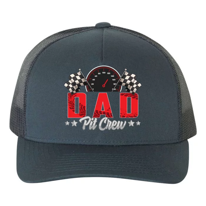 Race Car Birthday Party Racing Family Dad Pit Crew Yupoong Adult 5-Panel Trucker Hat