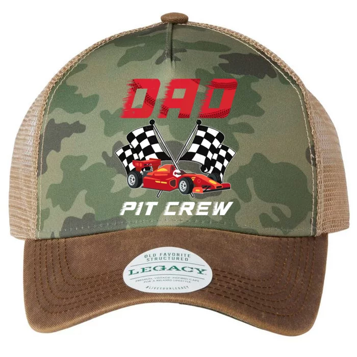 Race Car Birthday Party Racing Family Dad Pit Crew Legacy Tie Dye Trucker Hat