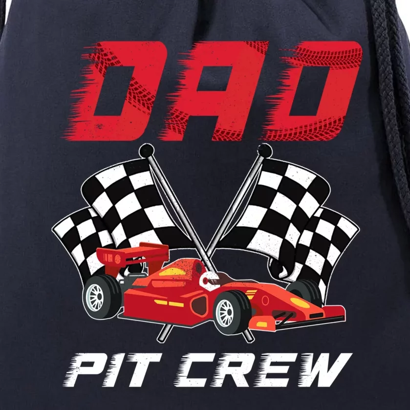 Race Car Birthday Party Racing Family Dad Pit Crew Drawstring Bag