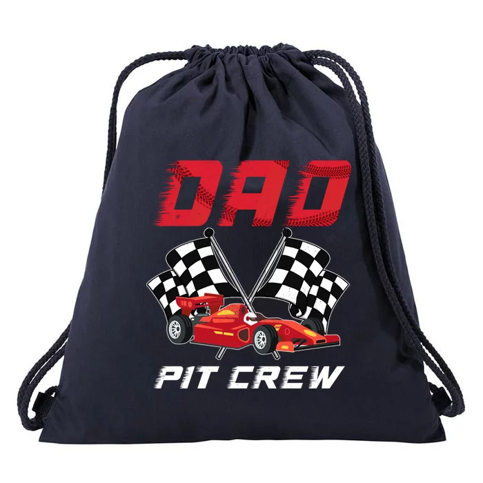 Race Car Birthday Party Racing Family Dad Pit Crew Drawstring Bag