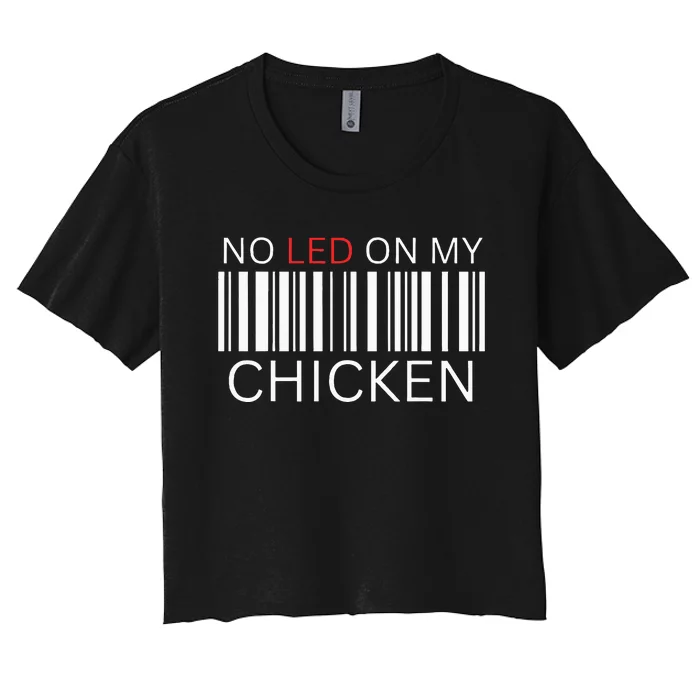 Rotisserie Chicken Barcode Scan Women's Crop Top Tee