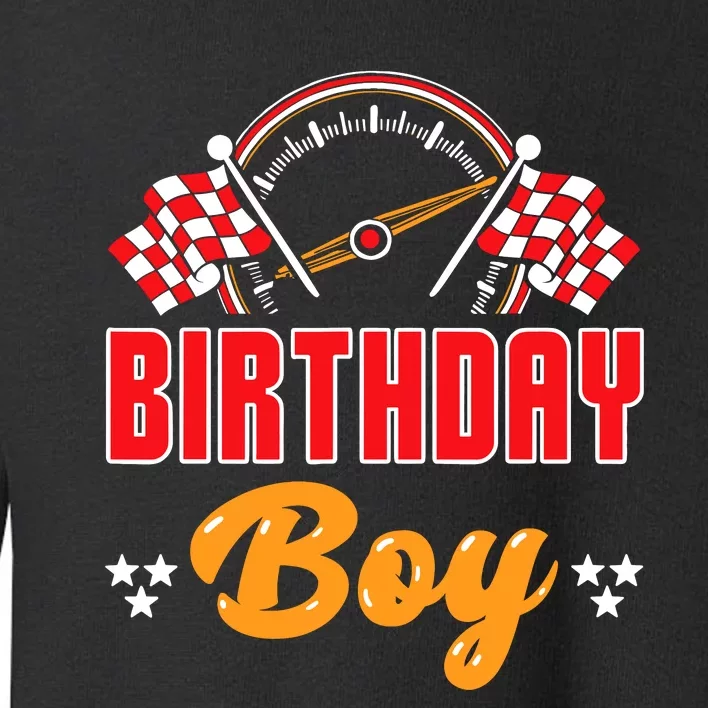 Race Car Birthday Party Matching Family Birthday Boy Toddler Sweatshirt