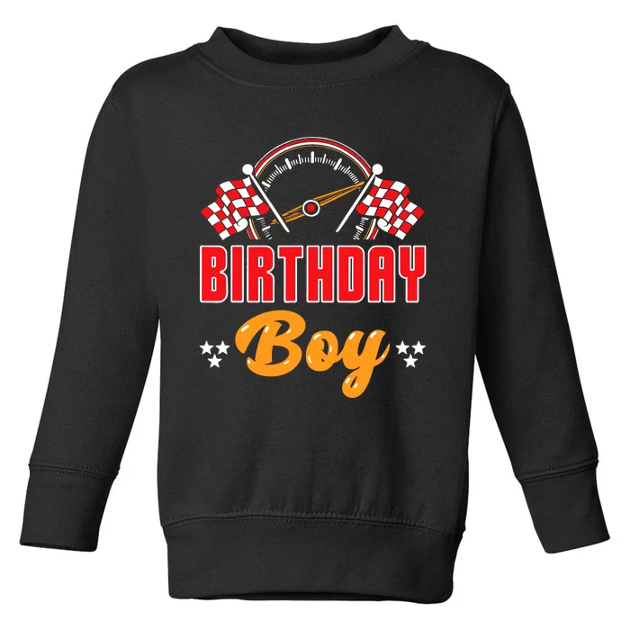 Race Car Birthday Party Matching Family Birthday Boy Toddler Sweatshirt