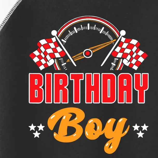 Race Car Birthday Party Matching Family Birthday Boy Toddler Fine Jersey T-Shirt