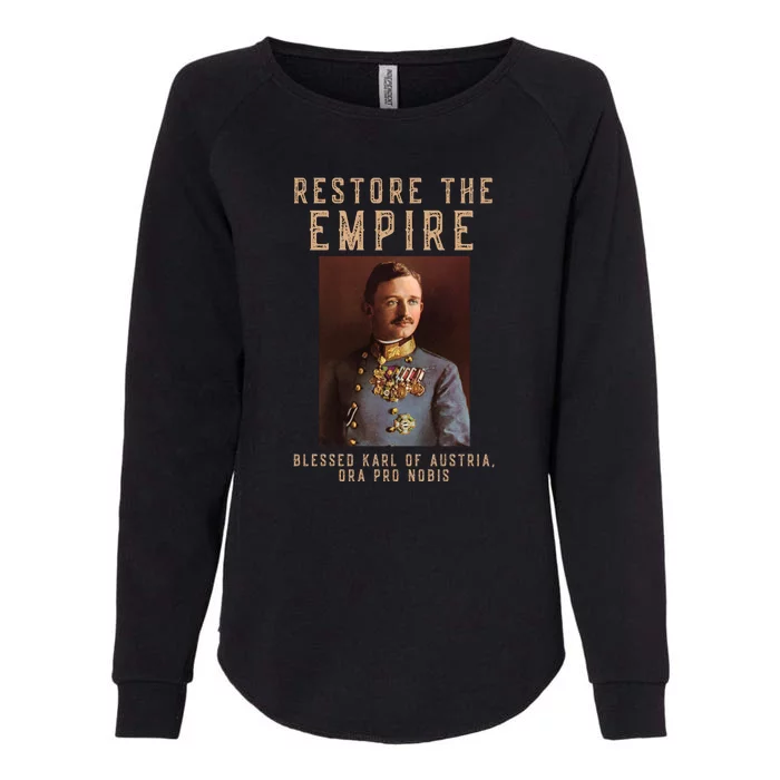 Roman Catholic Blessed Karl Of Austria Monarchist Womens California Wash Sweatshirt