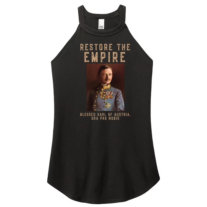 Roman Catholic Blessed Karl Of Austria Monarchist Women’s Perfect Tri Rocker Tank