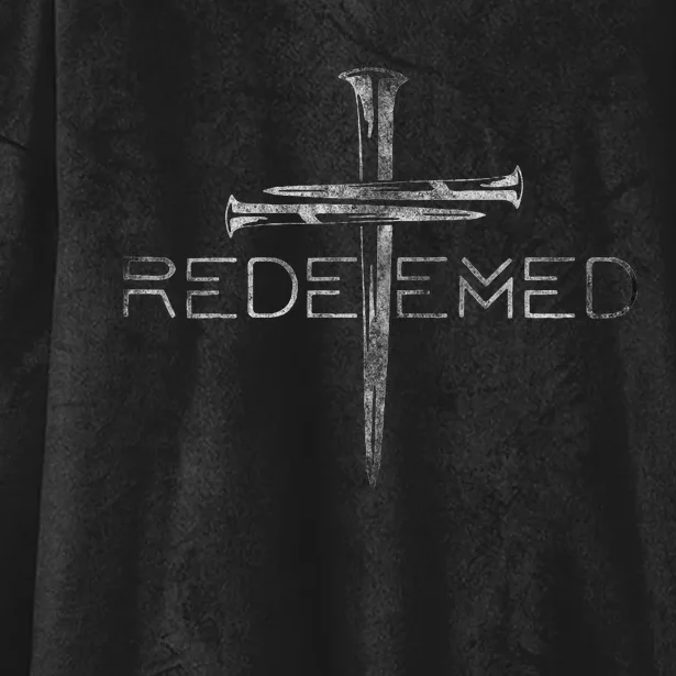 Redeemed Christian Bible Verse Cross Follower Christian Hooded Wearable Blanket