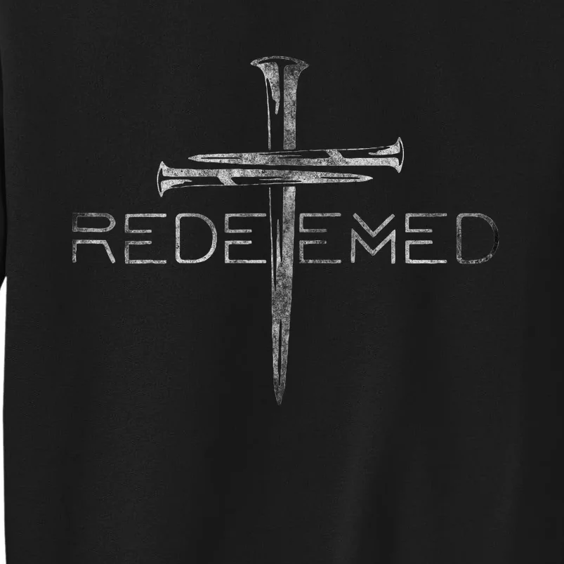 Redeemed Christian Bible Verse Cross Follower Christian Tall Sweatshirt