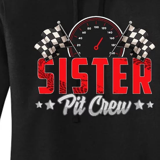 Race Car Birthday Party Racing Family Women's Pullover Hoodie