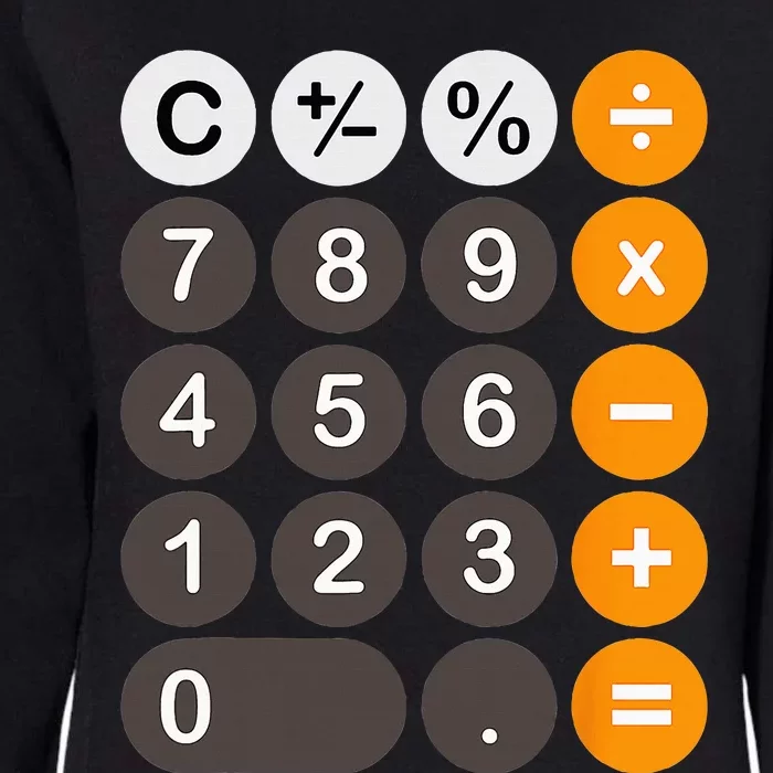 Retro Calculator Buttons Simple Halloween Costume Womens California Wash Sweatshirt