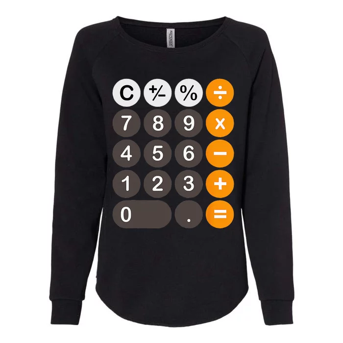 Retro Calculator Buttons Simple Halloween Costume Womens California Wash Sweatshirt