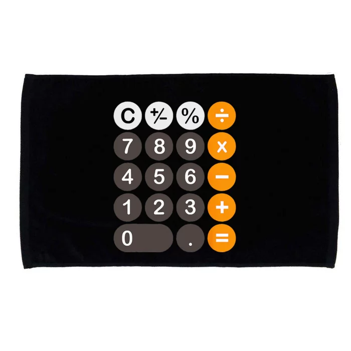 Retro Calculator Buttons Simple Halloween Costume Microfiber Hand Towel