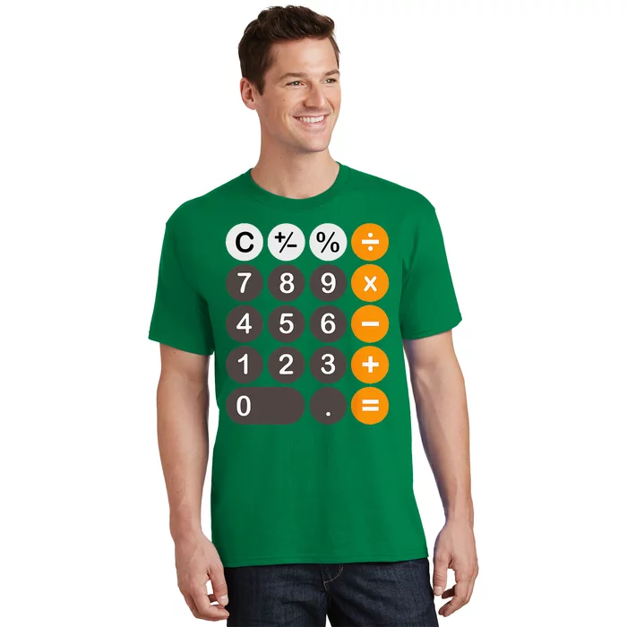 Retro Calculator Buttons Simple Halloween Costume T-Shirt