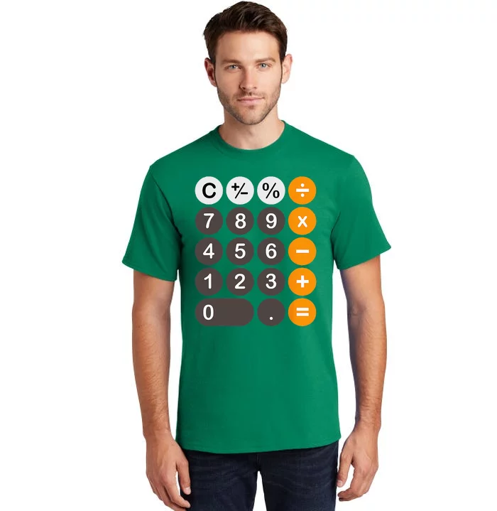 Retro Calculator Buttons Simple Halloween Costume Tall T-Shirt