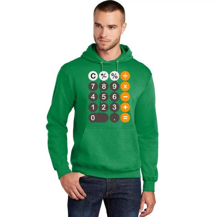 Retro Calculator Buttons Simple Halloween Costume Tall Hoodie