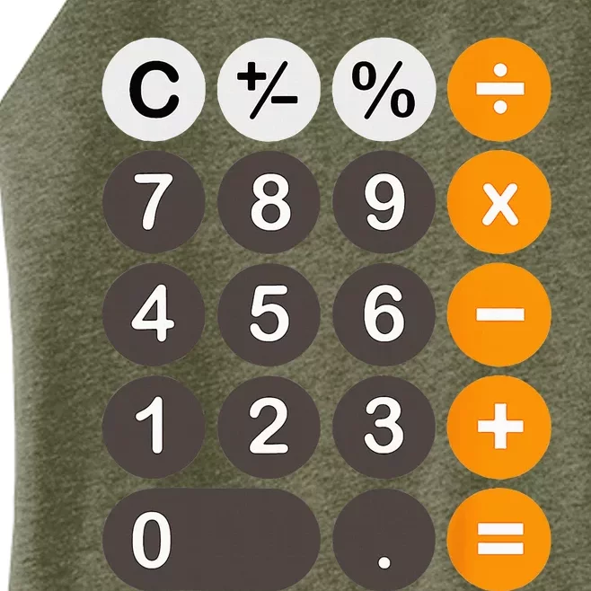 Retro Calculator Buttons Simple Halloween Costume Women’s Perfect Tri Rocker Tank