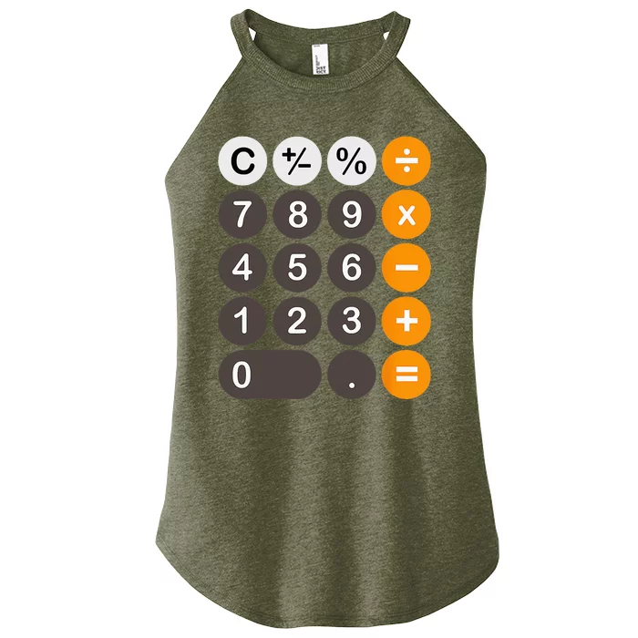 Retro Calculator Buttons Simple Halloween Costume Women’s Perfect Tri Rocker Tank