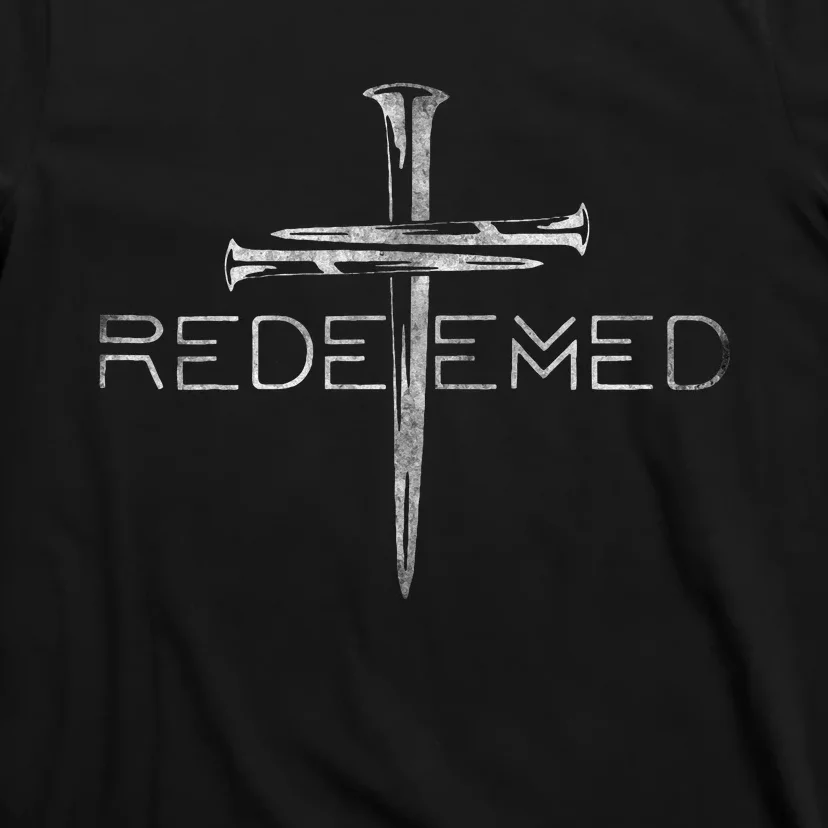 Redeemed Christian Bible Verse Cross Follower Christian T-Shirt