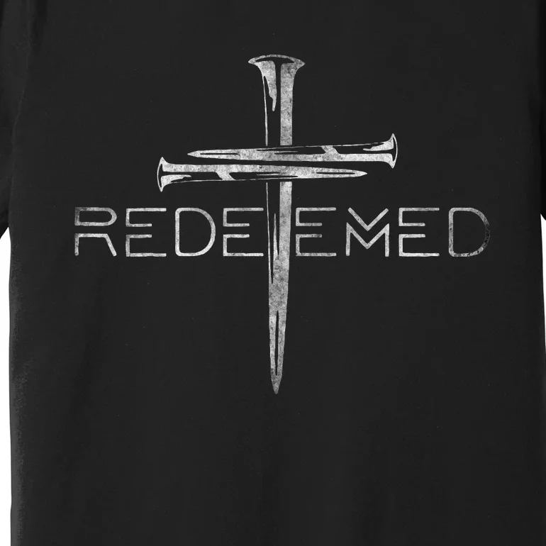 Redeemed Christian Bible Verse Cross Follower Christian Premium T-Shirt