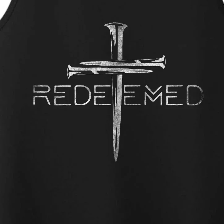 Redeemed Christian Bible Verse Cross Follower Christian Performance Tank