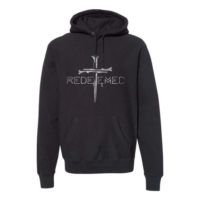 Redeemed Christian Bible Verse Cross Follower Christian Premium Hoodie