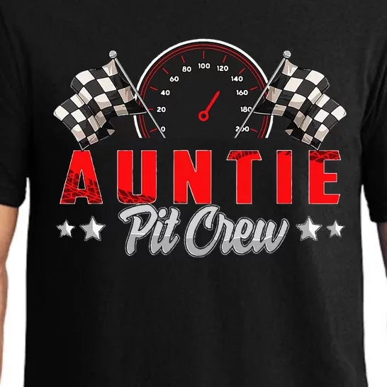 Race Car Birthday Party Racing Family Auntie Pit Crew Family Pajama Set