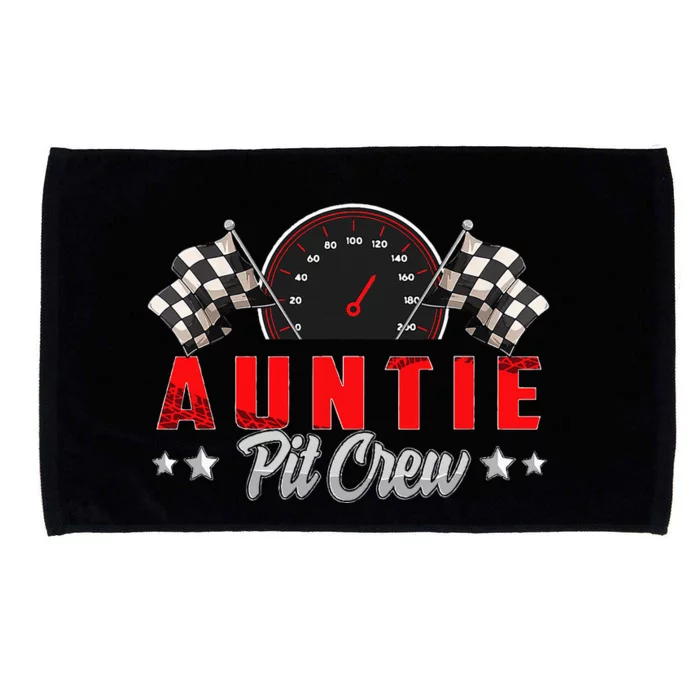 Race Car Birthday Party Racing Family Auntie Pit Crew Family Microfiber Hand Towel