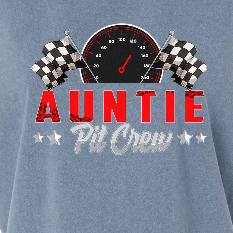 Race Car Birthday Party Racing Family Auntie Pit Crew Family Garment-Dyed Women's Muscle Tee