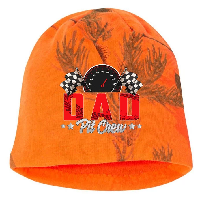 Race Car Birthday Party Racing Family Dad Pit Crew Kati - Camo Knit Beanie