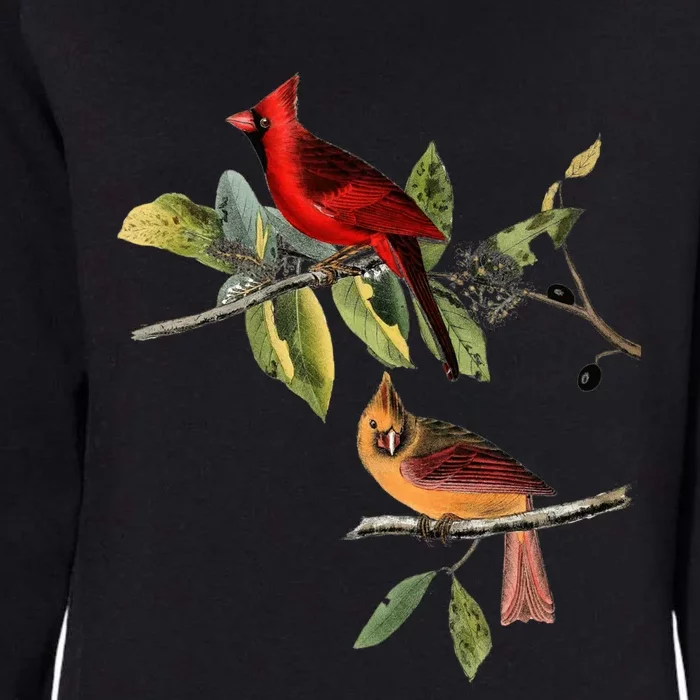 Red Cardinal Bird Male Female Gift For Cardinal Bird Lovers Gift Womens California Wash Sweatshirt