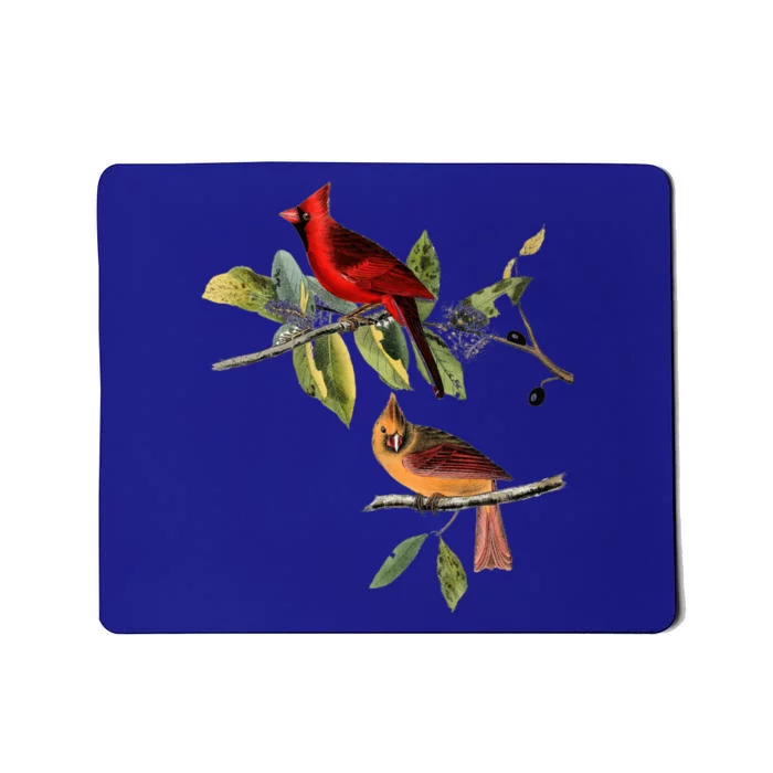 Red Cardinal Bird Male Female Gift For Cardinal Bird Lovers Gift Mousepad