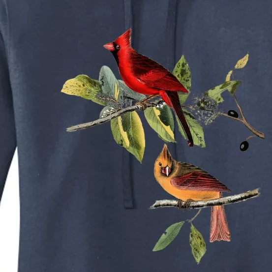 Red Cardinal Bird Male Female Gift For Cardinal Bird Lovers Gift Women's Pullover Hoodie