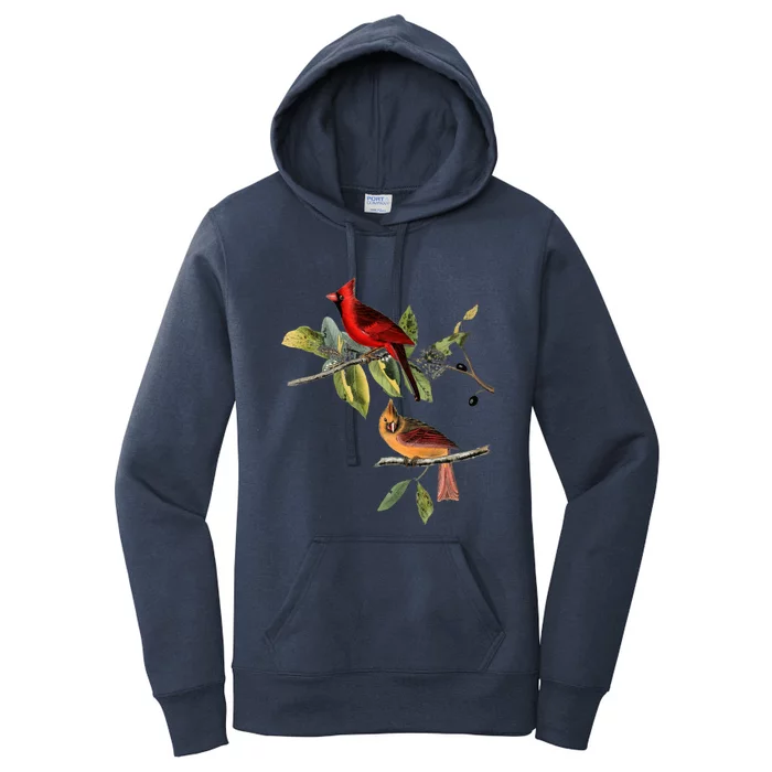 Red Cardinal Bird Male Female Gift For Cardinal Bird Lovers Gift Women's Pullover Hoodie