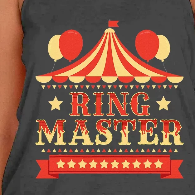 Ringmaster Circus Birthday Party Circus Costume Women's Knotted Racerback Tank