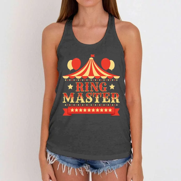 Ringmaster Circus Birthday Party Circus Costume Women's Knotted Racerback Tank