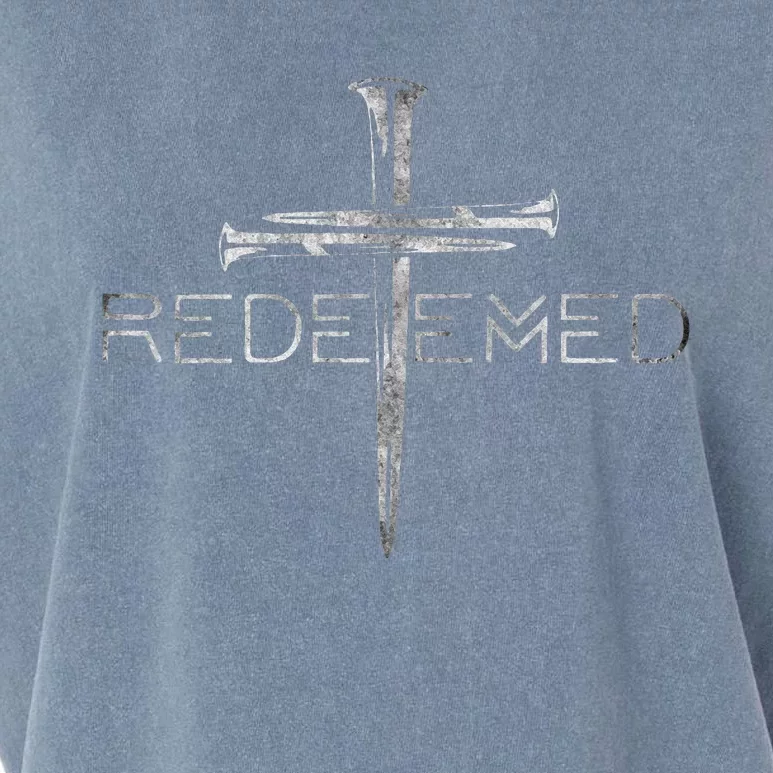 Redeemed Christian Bible Verse Cross Follower Christian Garment-Dyed Women's Muscle Tee