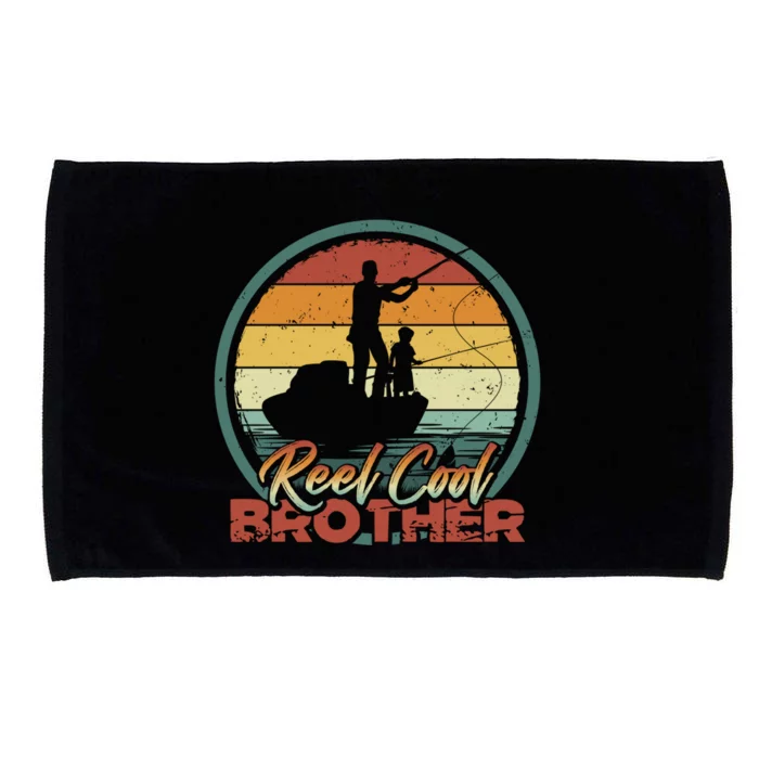 Reel Cool Brother Gift Retro Fishing Family Gift Microfiber Hand Towel